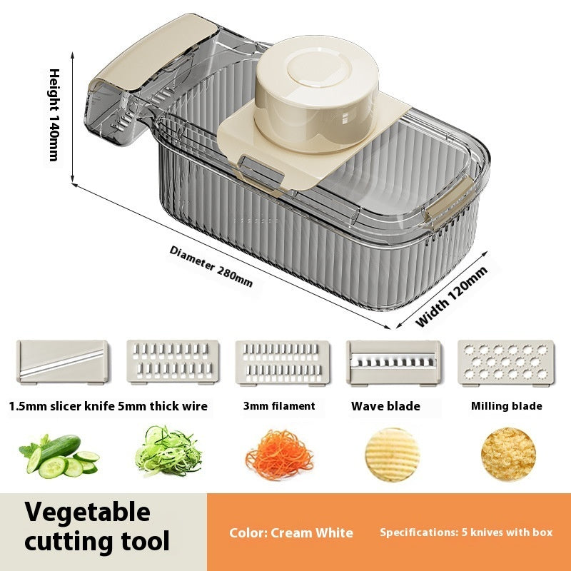 2in1 Multifunctional Vegetable Cutter For Cutting And Draining Vegetables Sturdy Food Chopper Convenient Dicer Kitchen Gadget